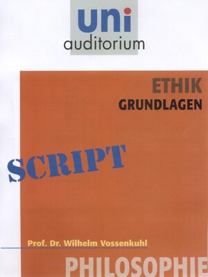 cover image of Ethik--Grundlagen